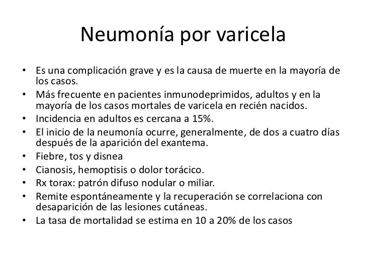 Manejo De Varicela En Embarazo