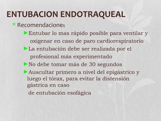 Manejo de via aerea avanzada | PPT