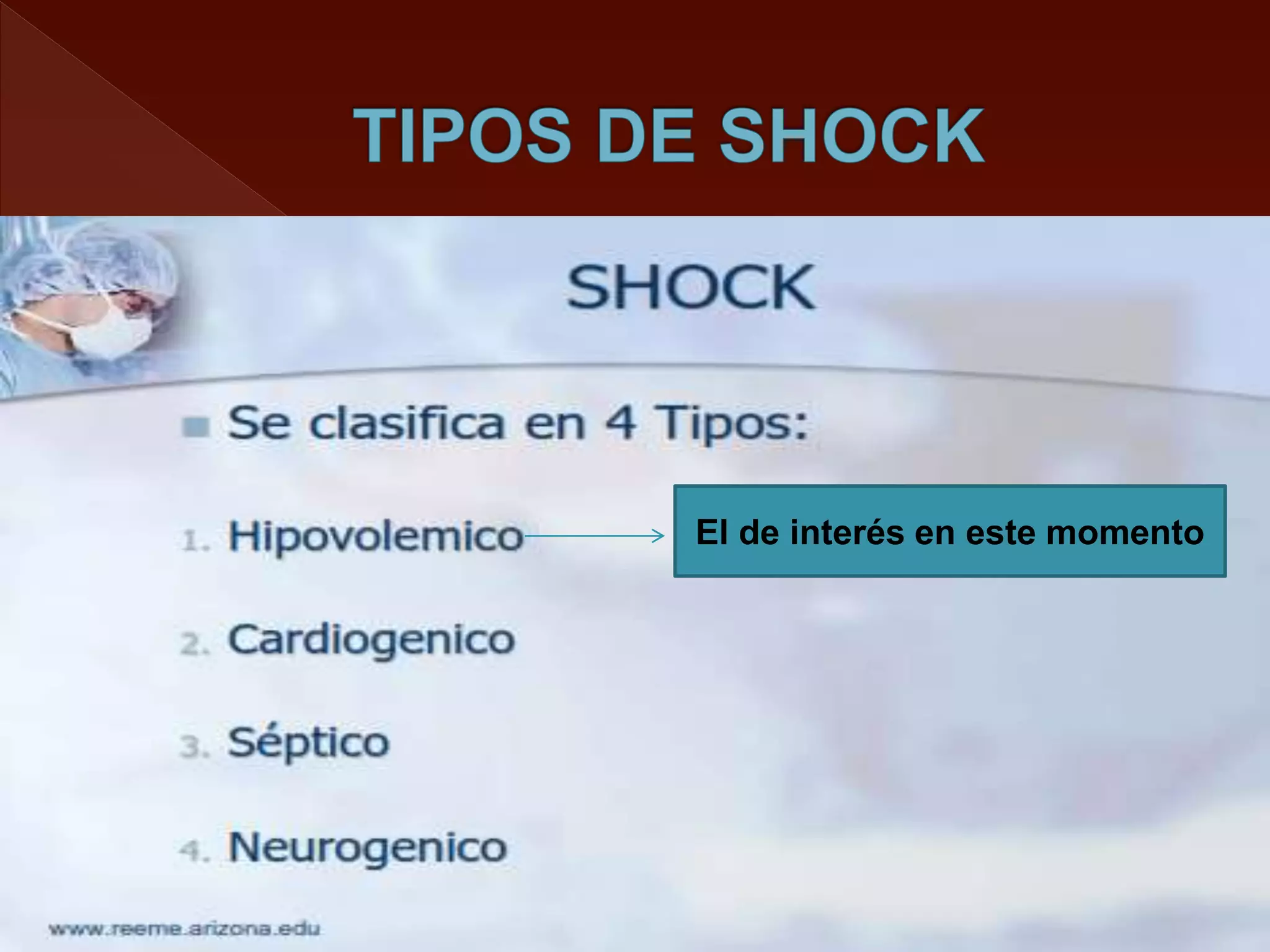 Manejo enfermero del paciente con shock hipovolemico | PPTX