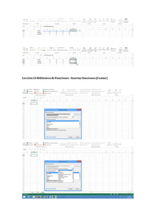 Lección24BibliotecadeFunciones -Insertarfunciones(Contar)
 