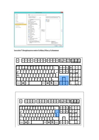 Lección7 DesplazarseentreCeldas,Filas yColumnas
 