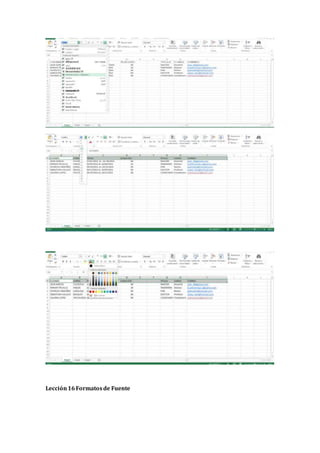 Lección16Formatosde Fuente
 