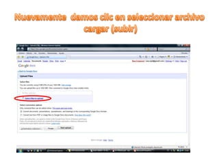 Nuevamente damos clic en seleccionar archivo cargar (subir)