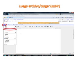 Luego archivo/cargar (subir)