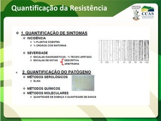 Quantificação da Resistência
 