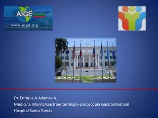 Dr. Enrique A Adames A. Medicina Interna/Gastroenterología-Endoscopía Gastrointestinal Hospital Santo Tomás						 