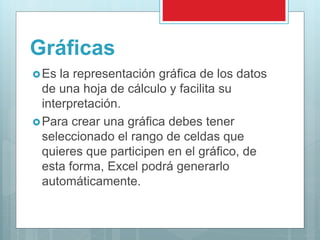 Conceptos Basicos de Microsoft Excel | PPTX