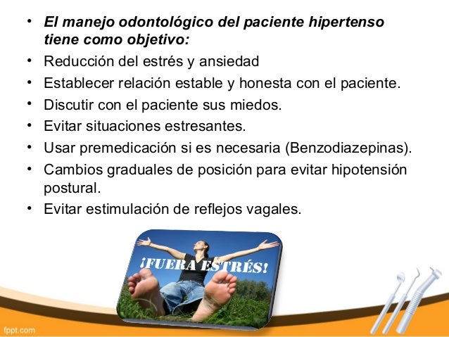 Manejo odontologico del paciente hipertenso Manejo odontologico del paciente hipertenso