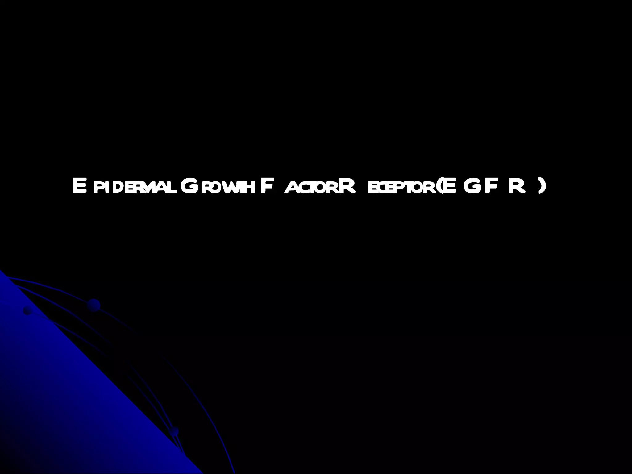 Epidermal Growth Factor Receptor (EGFR) 