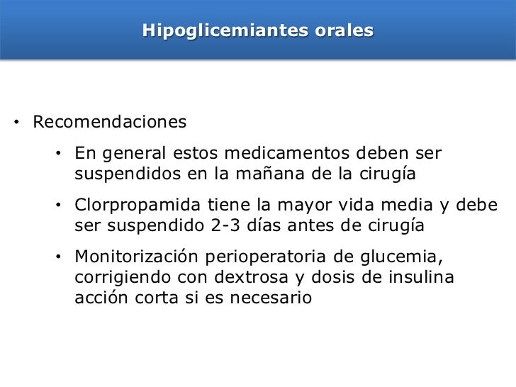 Manejo perioperatorio de medicamentos Manejo perioperatorio de medicamentos