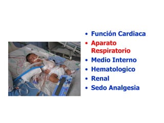 Función Cardiaca Aparato Respiratorio Medio Interno Hematologico Renal Sedo Analgesia 