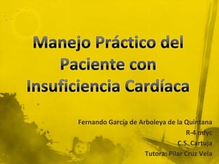 Fernando García de Arboleya de la Quintana
                                   R-4 mfyc
                                C.S. Cartuja
                     Tutora: Pilar Cruz Vela
 