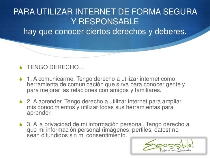 Manejo responsable de redes sociales.