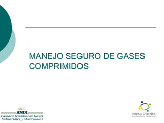 MANEJO SEGURO DE GASES
COMPRIMIDOS

 