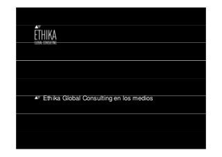 Ethika Global Consulting en los medios
 