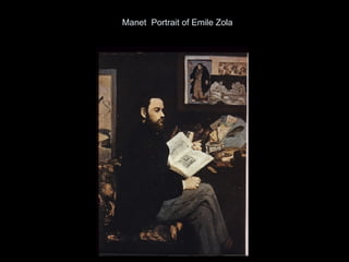 Manet  Portrait of Emile Zola 