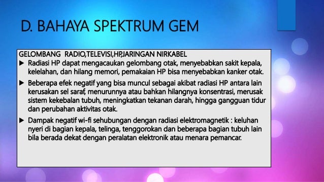 Manfaat Dan Bahaya Spektrum Gem
