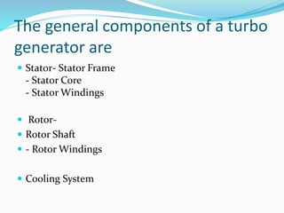 Manfacturing of turbo generators at BHEL | PPTX