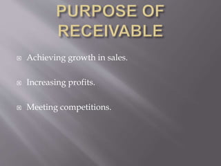  Achieving growth in sales.
 Increasing profits.
 Meeting competitions.
 