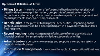 Mang Cha-a Billing System | PPTX