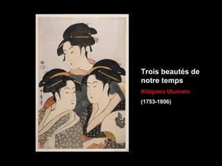 Trois beautés de
notre temps
Kitagawa Utumaro
(1753-1806)
 