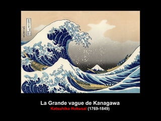 La Grande vague de Kanagawa
Katsuhika Hokusaï (1769-1849)
 