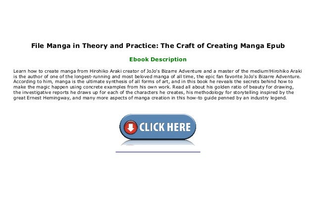 File Manga in Theory and Practice: The Craft of Creating Manga Epub