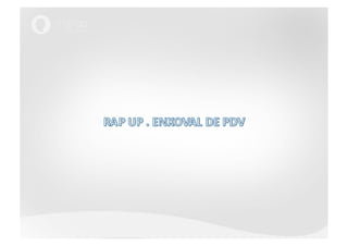 RAP UP . ENXOVAL DE PDV 
