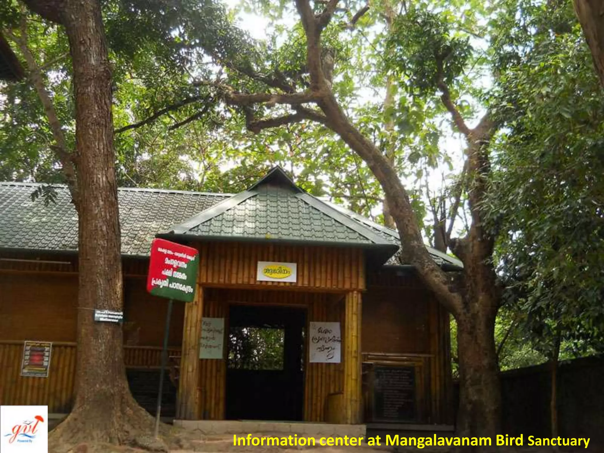 Information center at Mangalavanam Bird Sanctuary