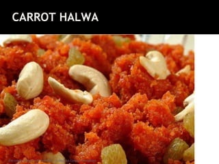 CARROT HALWA
JFM Lohith Shetty, Asst Professor, St Aloysius College, Mangalore
 