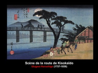 Scène de la route de Kisokaïdo
Utugwa Hurushige (1757-1858)
 