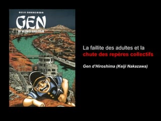 La faillite des adultes et la
chute des repères collectifs
Gen d’Hiroshima (Keiji Nakazawa)