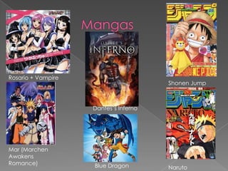                MangasRosario + VampireShonenJumpDantes’s InfernoMar (MarchenAwakens Romance)Blue DragonNaruto