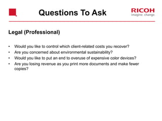 Users and
Groups
Authentication & Follow You Printing
Print Server
Deleted Jobs
3) Users swipe
ID card or
enter PIN to
release job
5) Unreleased job
is deleted after
time-out
4) Authorized job is
released to printer
2) Jobs are held in
secure queue
1) Users print as usual
 