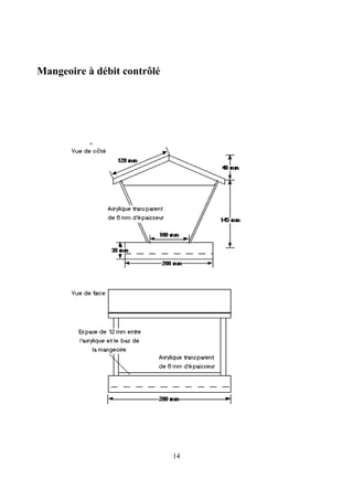 14
Mangeoire à débit contrôlé
 
