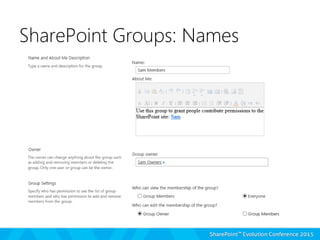 Managing permissions in SharePoint | PPTX