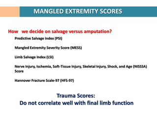Mangled extremity | PPTX
