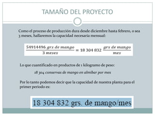 Proyecto Mango en Almíbar
