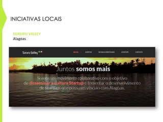 INICIATIVAS LOCAIS
SURURU VALLEY
Alagoas
 