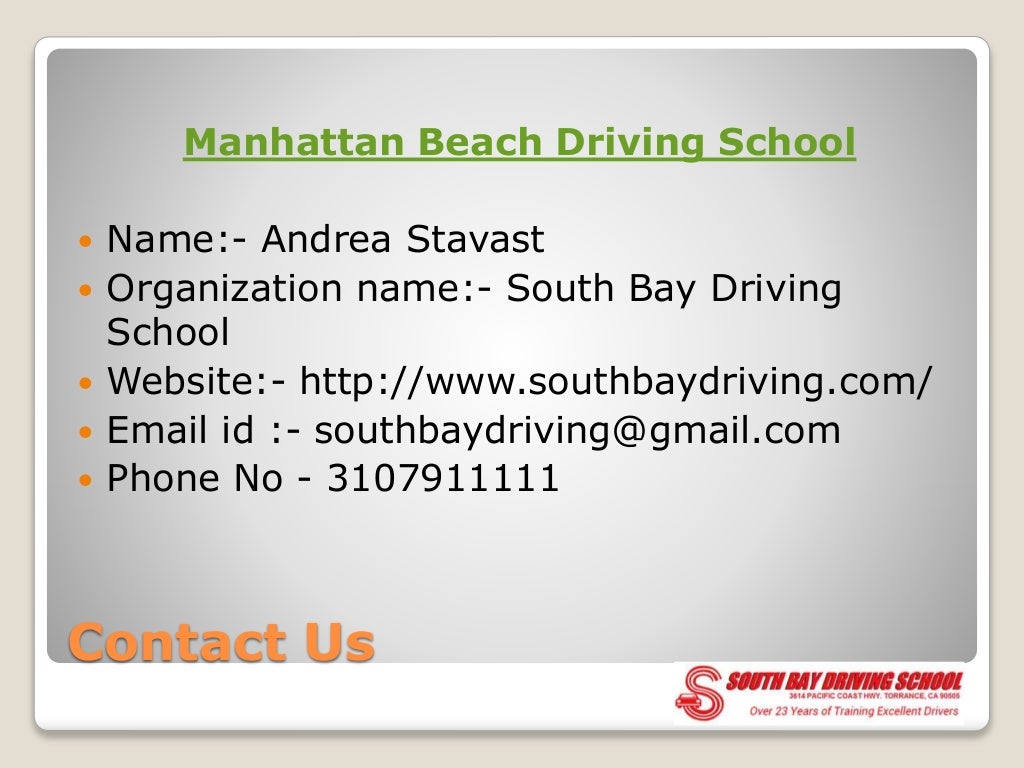 Learning Driving Skills At Manhattan beach driving school