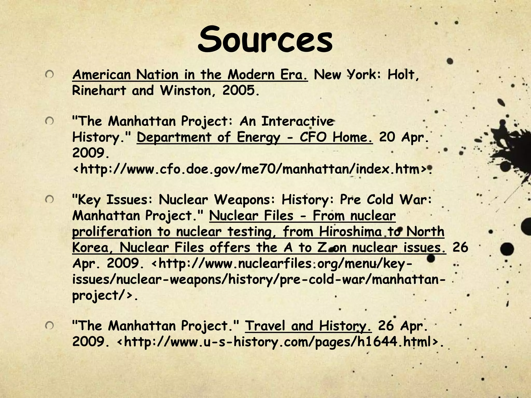 Manhattan Project