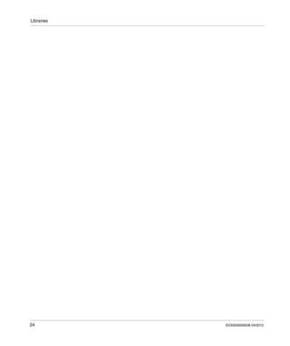 Libraries
24 EIO0000000638 04/2012
 