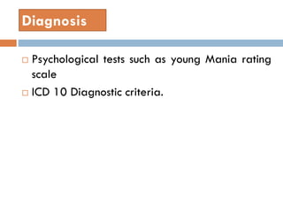 Bipolar disorder (Mania) | PDF
