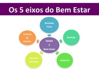 Os 5 eixos do Bem Estar
 