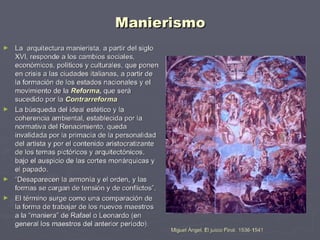 Manierismo: arquitectura