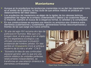 Manierismo: arquitectura