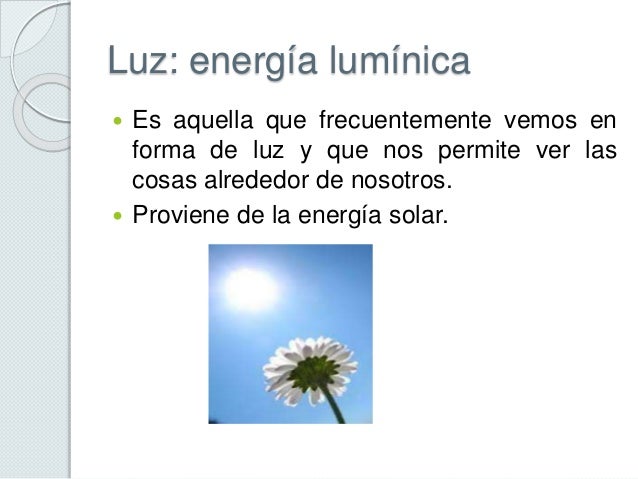 Manifestaciones de energía