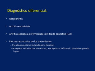 Clínica:Curso agudoAsimétricoAutolimitadoSin daños permanentesResolución en pocas semanas-     Examen físico: Dolor e inflamación.