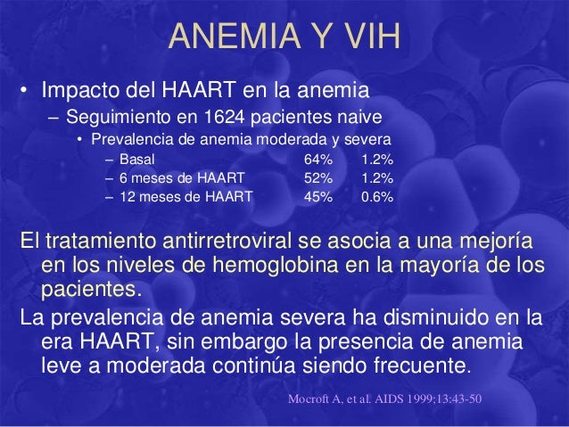 Manifestaciones hematologicas en niños hiv