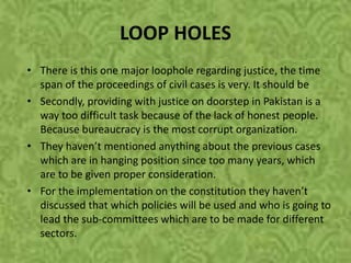 Manifesto of pml n (features, loopholes and recommendations) | PPTX